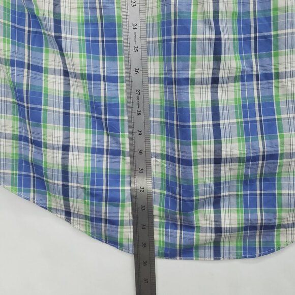 *RARE* Gianni Versace K2000 Plaid Shirt Mens XL Green Blue - Picture 13 of 13